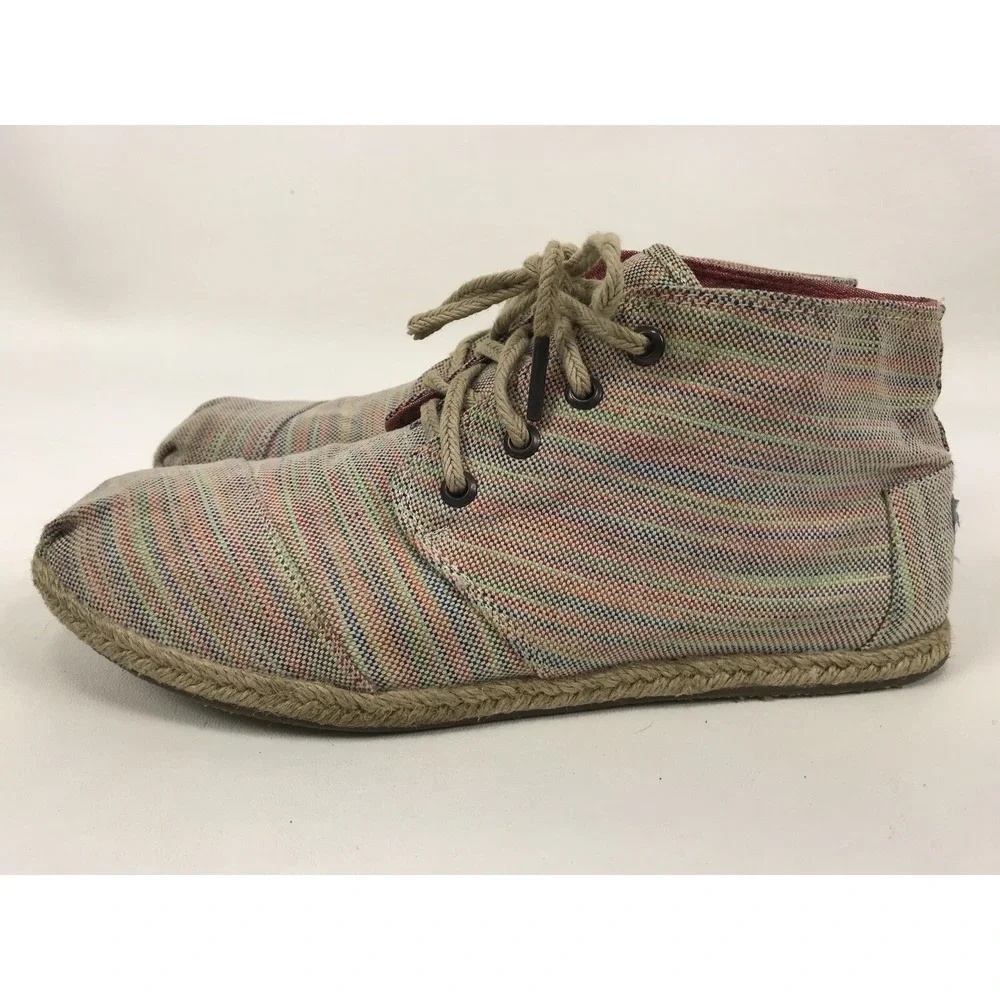 Toms booties canvas
